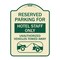 Signmission Reserved Parking for Hotel Staff Unauthorized Vehicles Towed Away Alum, 24" x 18", TG-1824-23097 A-DES-TG-1824-23097 - alternate 1